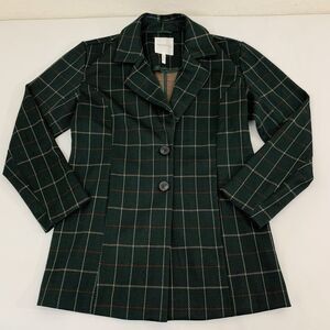 Anthropologie Avec Les Filles Blazer Jacket S Hunter Plaid Oversized Academia